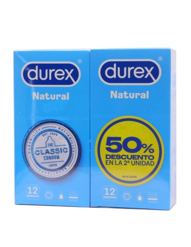 Durex Preservativos Natural  Classic 2 x 12 Unidades