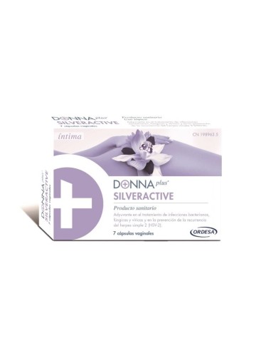 DONNA Plus Silveractive 7 Cápsulas Vaginales