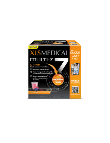 XLS Medical Multi - 7 Drink Sabor Frutos Rojos 60 Sobres
