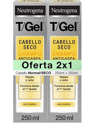 Neutrogena T / Gel Champú Cabello Seco 2 x 250 ml