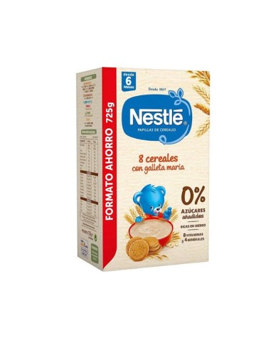 Nestle 8 Cereales Con Galleta María 725 g