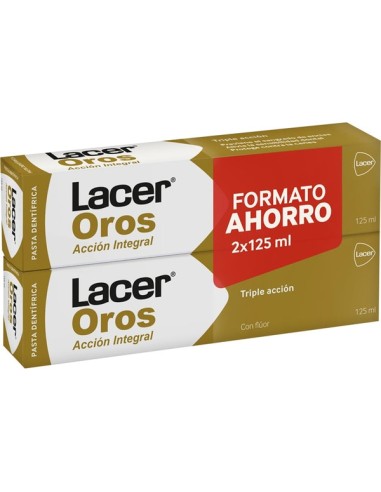 Pack Lacer Oros Pasta Dental  2 x 125 ml