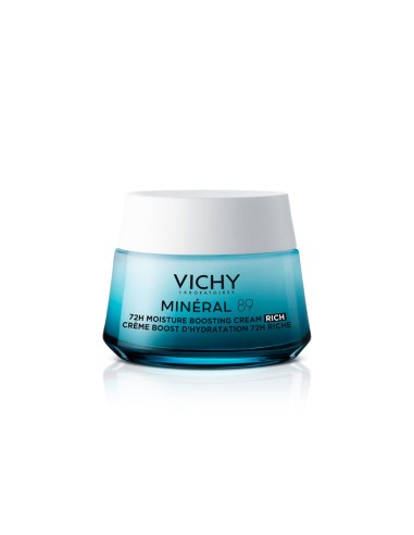 Vichy Mineral 89 Crema Boost Hidratante 72 H Textura Rica 50 ml