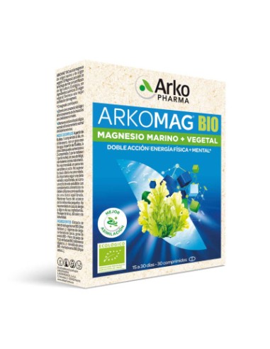 Arkomag Bio Magnesio Marino + Vegetal 30 Comprimidos