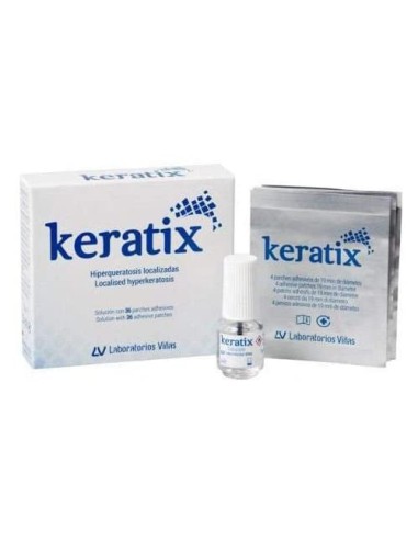 Keratix Solución Cutánea Con 36 Parches Adhesivos