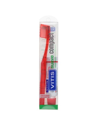 Vitis Cepillo Dental Compact Suave 1Ud + Regalo Pasta Dentífrica 15ml