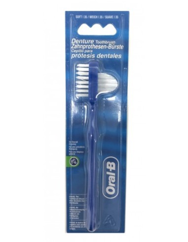 Oral B Cepillo Para Limpieza de Prótesis Dentales 1 Unidad