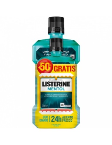 Listerine Mentol 500 ml + GRATIS 250 ml