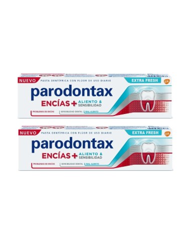 Parodontax Encías + Aliento + Sensibilidad Parodontax Encías + Aliento + Sensibilidad Extra Fresh  2 x 75 ml