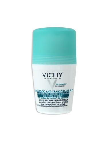 Vichy Desodorante Antitranspirante 48 Horas  Antimanchas Roll-on 50ml