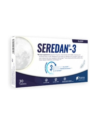 Seredan - 3 Sueño 30 Comprimidos Recubiertos
