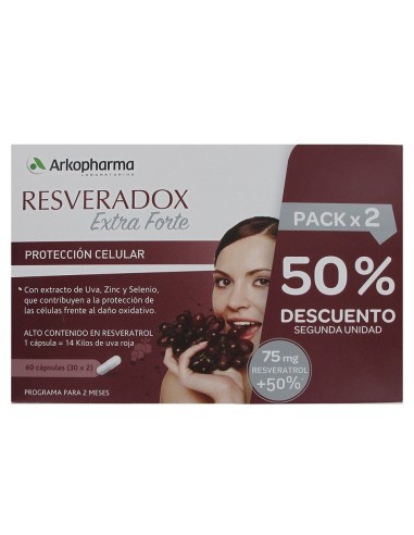 Resveradox Extra Forte Pack 2 x 30 Cápsulas