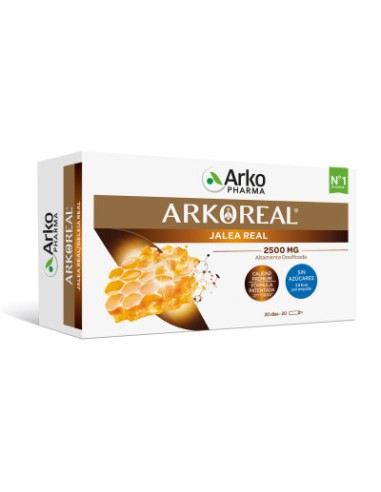 Arkoreal Jalea Real 2500 mg Sin Azúcar 20 Viales