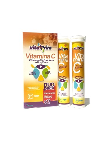 VitalPrim Vitamina C 2 x 24 Comprimidos Efervescentes