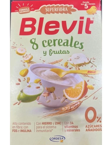 Comprar Blevit Superfibra 8 Cereales y Frutas 500 g - Farmacia Frias