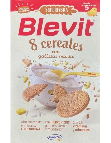 Blevit Superfibra 8 Cereales Con Galletas María 500 g