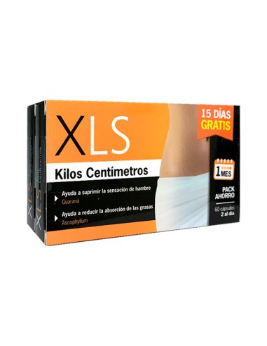 XLS Kilos Centímetros 60 Cápsulas