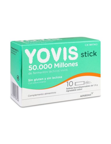 Yovis 10 Sticks Bucodispersables