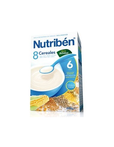 Nutribén Papilla 8 Cereales Efecto Bifidus, 600g