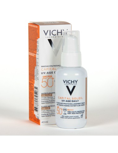 Vichy Capital Soleil UV- Age Daily Water Fluid Con Color 40 ml
