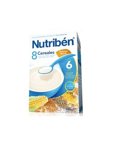 Nutribén 8 Cereales Galletas María, 600g