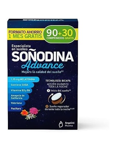 Soñodina Advance 90 Comprimidos + REGALO 30 Comprimidos