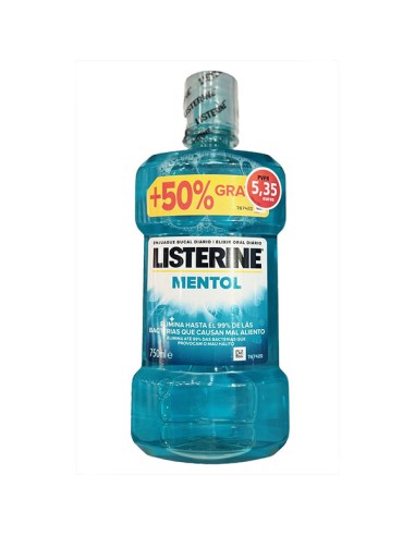 Listerine Mentol 750 ml