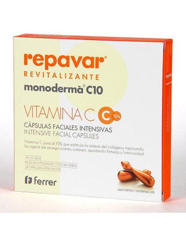 Repavar Monoderma C10 Cápsulas Revitalizantes Intensivas 28 Cápsulas