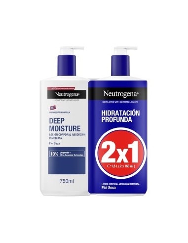 Neutrogena Hidratación Profunda Loción Corporal 2 x 750 ml