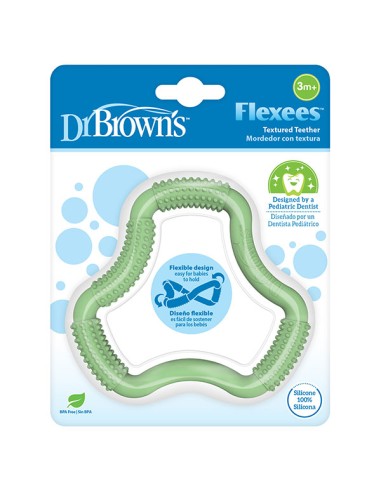 Dr Browns Mordedor Ergonómico Flexees Verde 1Ud