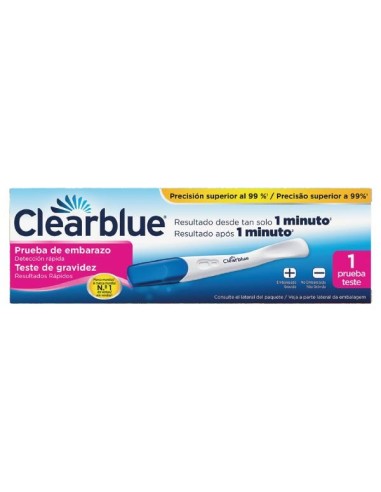 Clearblue Prueba De Embarazo Detección Rápida 1 Unidad