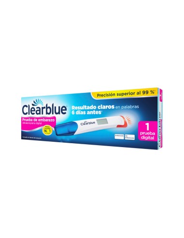 Clearblue Prueba De Embarazo Ultratemprana Digital 1 Unidad