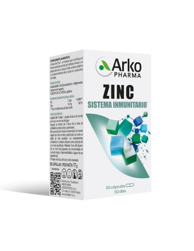 Arkopharma Zinc 50 Cápsulas