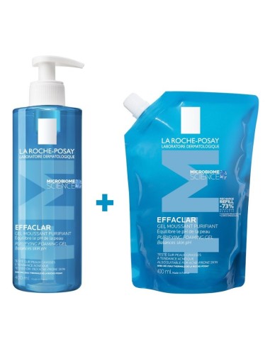 La Roche Posay Effaclar Gel Purificante +M 400 ml + Recambio 400 ml