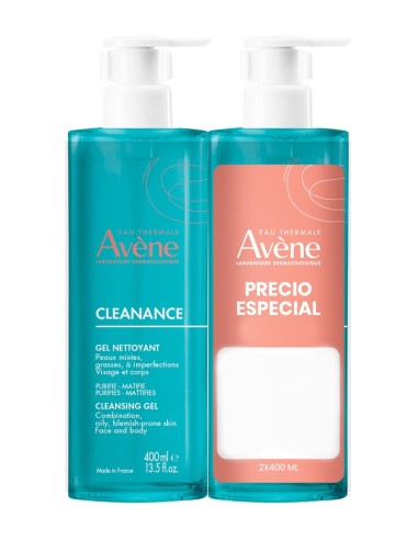 Avene Cleanance Gel Limpiador 2 x 400 ml