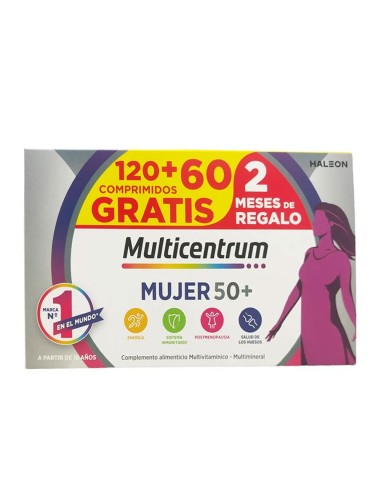 Multicentrum Mujer 50+ 180 Comprimidos