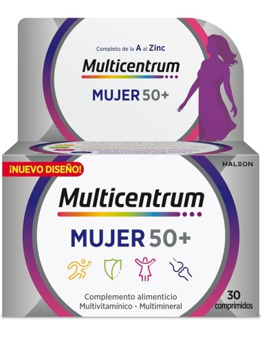 Multicentrum Mujer 50+ 30 Comprimidos