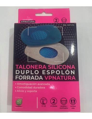 Vp Natura Talonera Silicona Espolón Forrada Talla L 2 Unidades