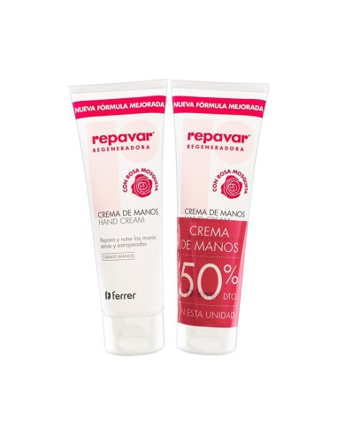 Repavar Crema de Manos 2x 75 ml