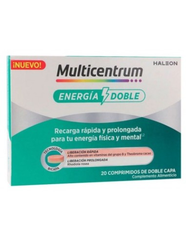 Multicentrum Energía Doble 20 Comprimidos