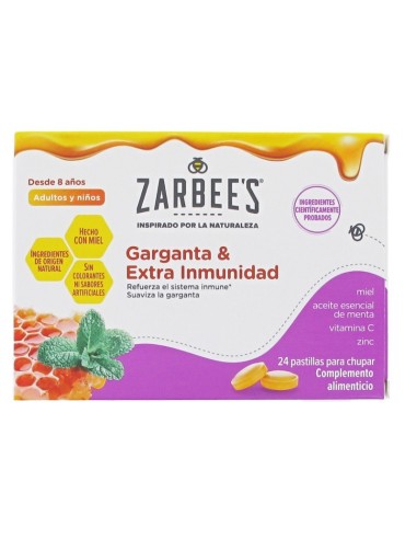 Zarbee´s Garganta & Extra Imnunidad 24 Pastillas