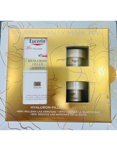 Eucerin Hyaluron-Filler Elasticity 3D Serum 30 ml + Crema de Dia 20 ml + Crema de Noche 20 ml