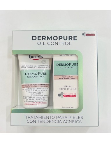 Eucerin DermoPure Oil Control Serum Triple Efecto 40 ml + Gel Limpiador 75 ml