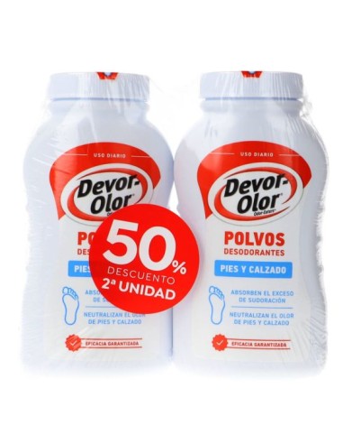 Devor Olor Polvos Para Pies 2 x 100 g