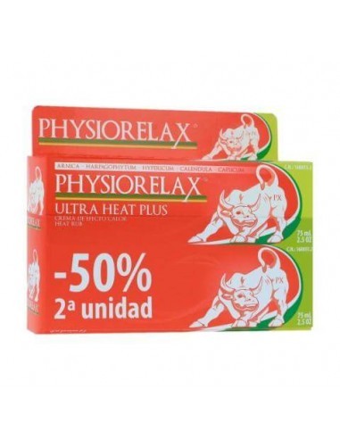 Physiorelax Ultra Heat Crema de Efecto Calor 2 x 75 ml