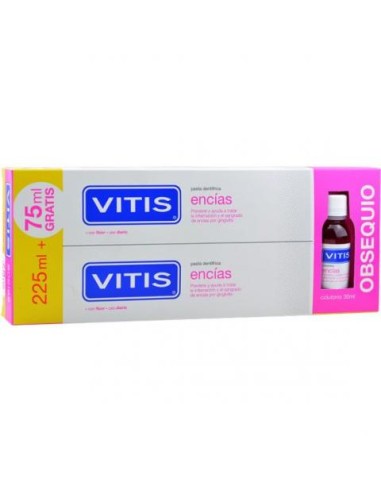 Vitis Pasta Encías Pack Uso Diario 2 x 150 ml