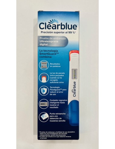 Clearblue Prueba De Embarazo Ultratemprana Digital 1 Unidad