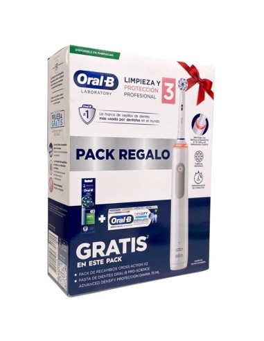 Oral B Cepillo Eléctrico Limpieza y Protección Profesional + 2 Recambios + Pasta Dental 75 ml