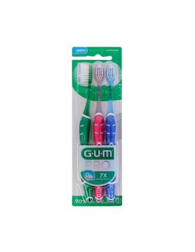 Gum Cepillo Technique Pro Suave 3 Unidades