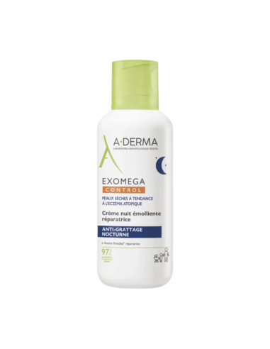 A-Derma Exomega Control Crema De Noche Reparadora Emoliente 400 ml